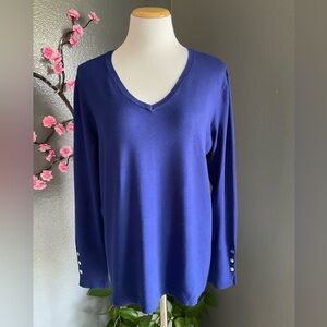 JM Collection Women’s V-Neck Sweater